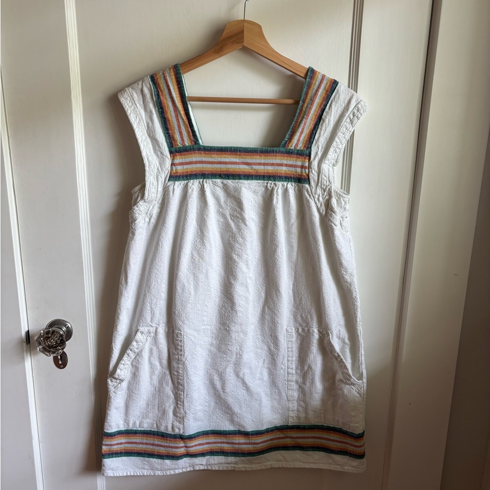 Faherty Organic Cotton Hailey Dress with Multicolor Stripes